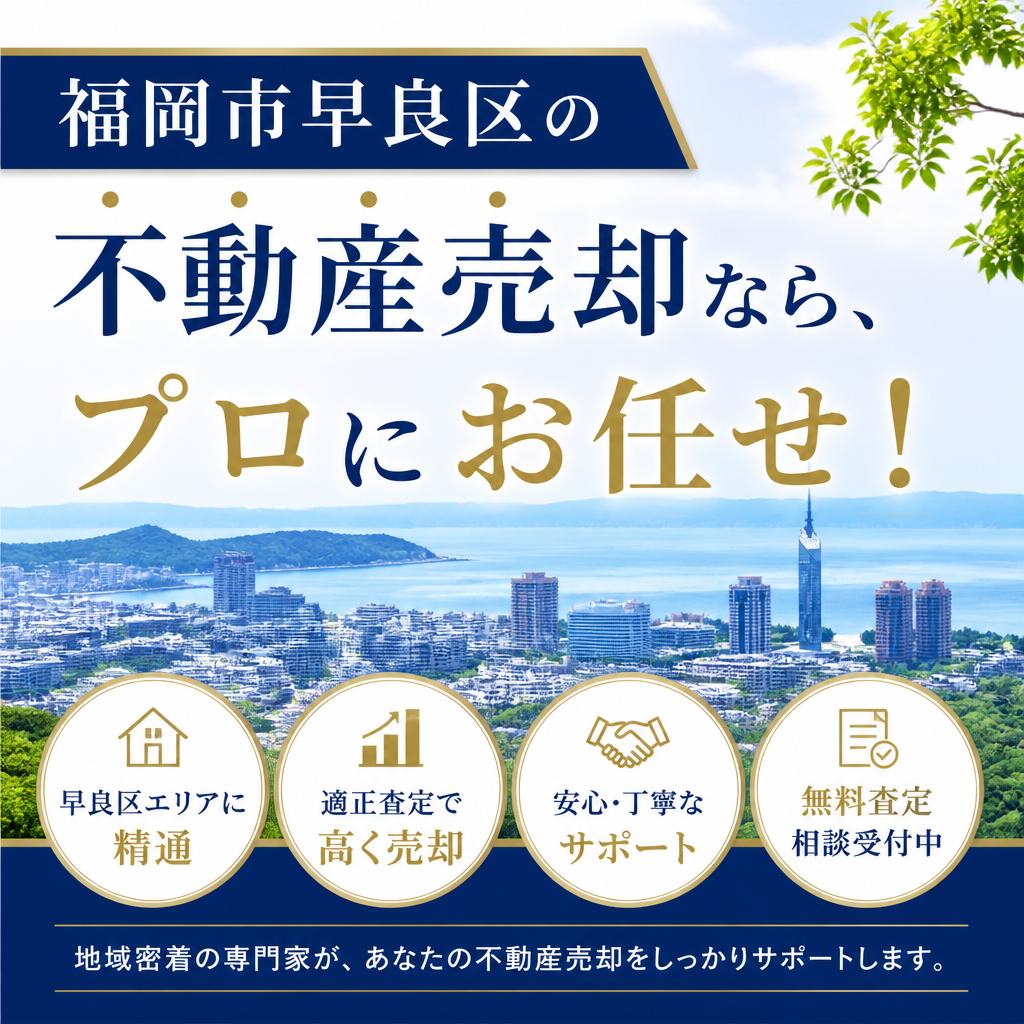 福岡市早良区の不動産売却なら、プロにお任せ！