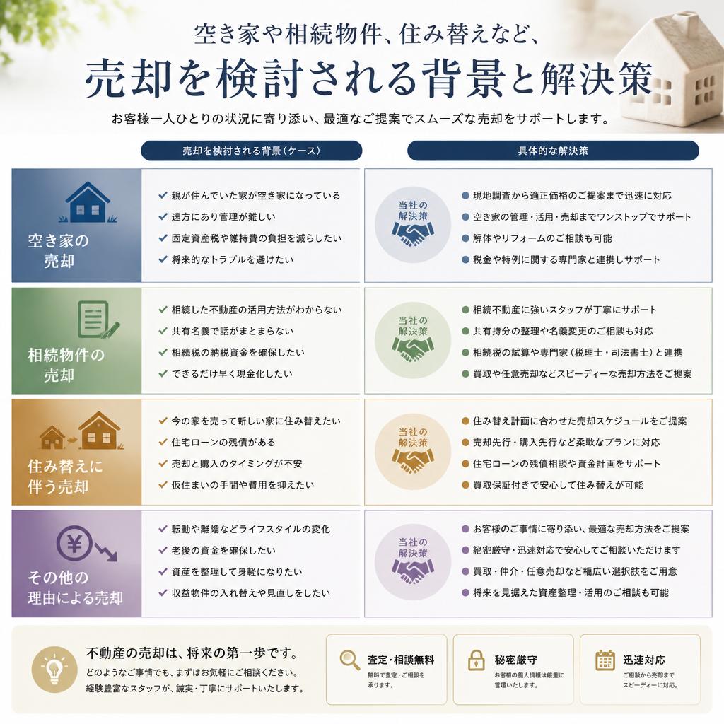 2. 不動産売却をお考えの理由