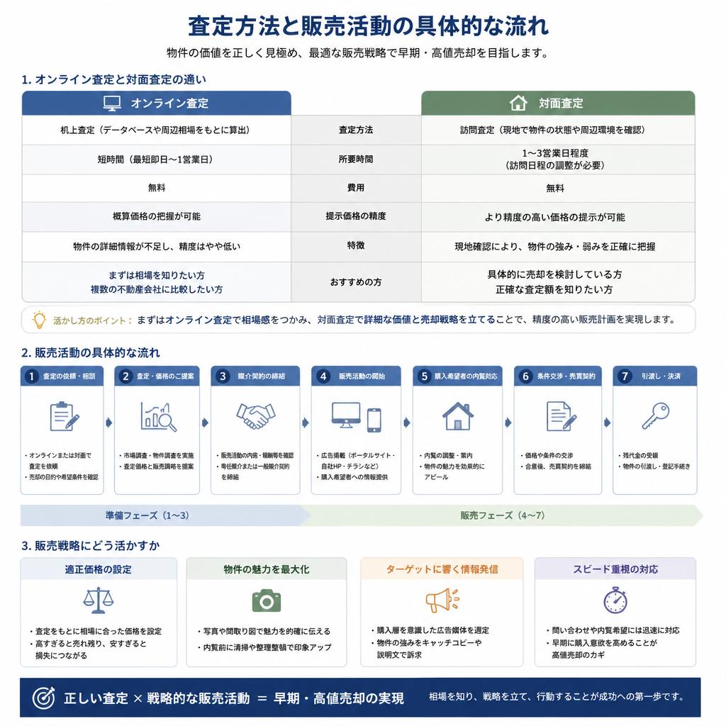 スムーズな査定と販売活動