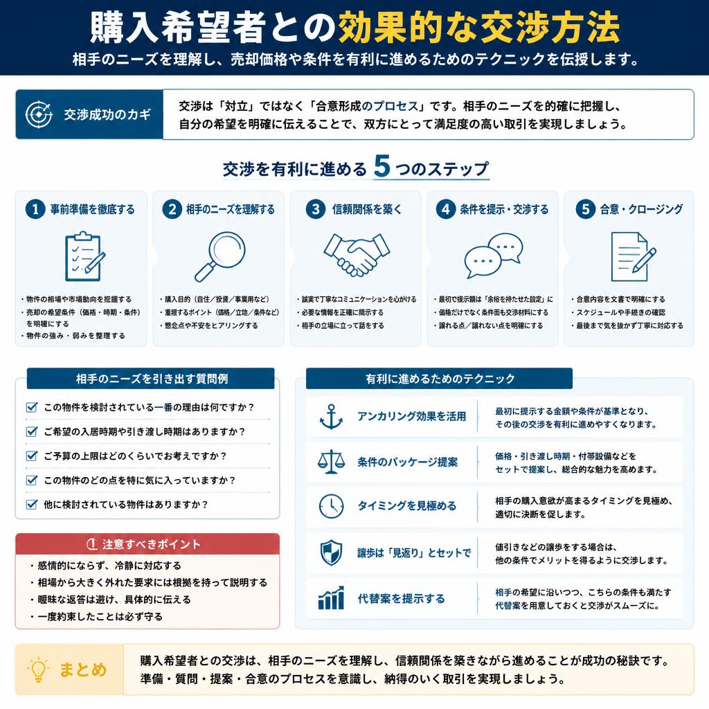 購入希望者との交渉術