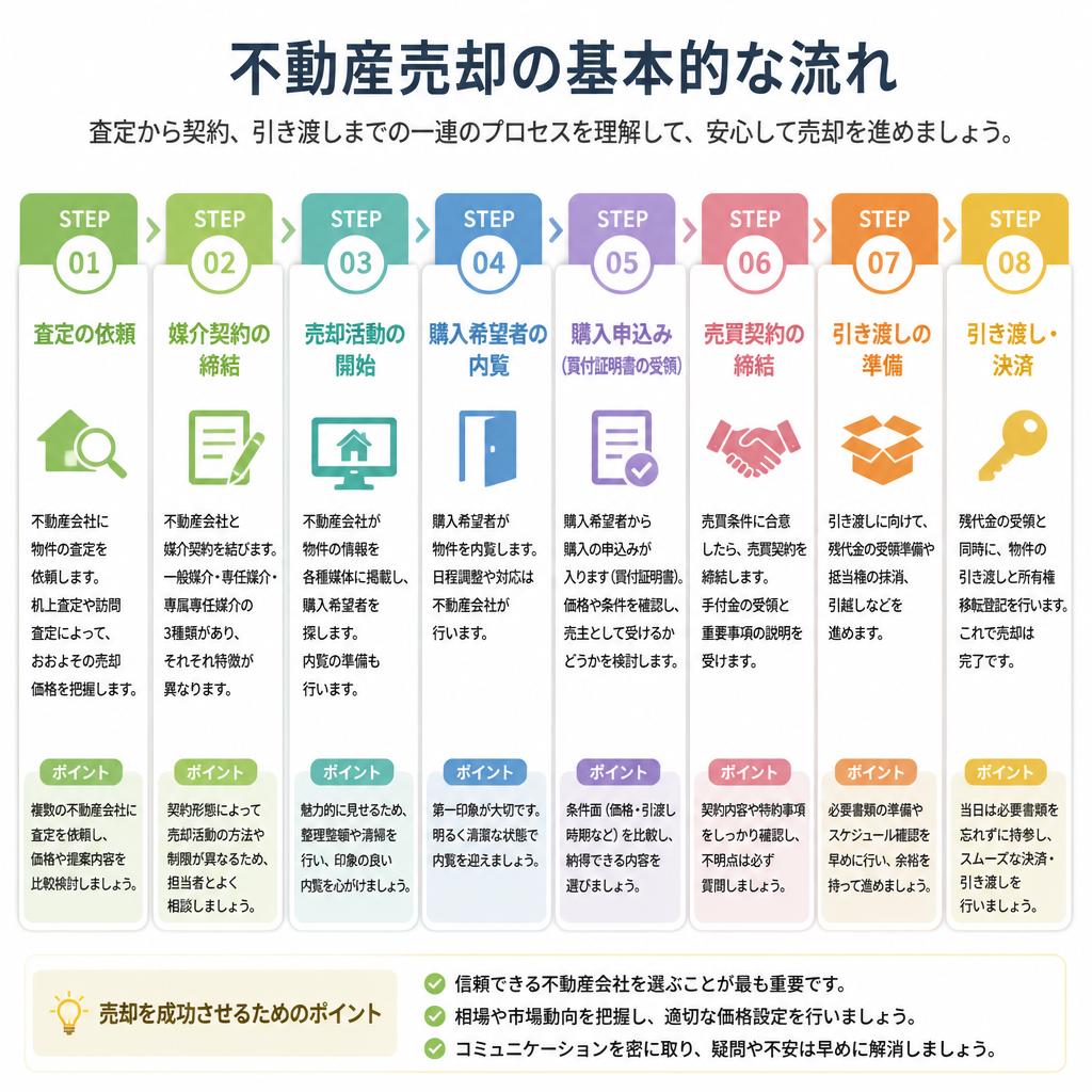 不動産売却のステップ