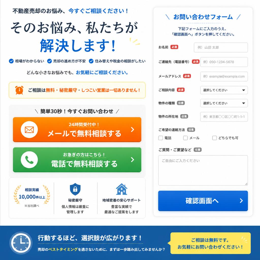 今すぐご相談を！