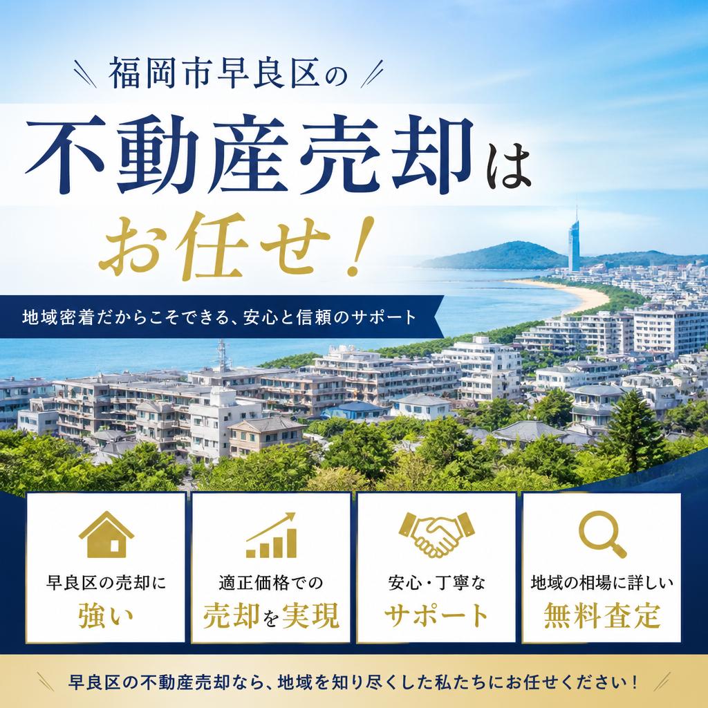 福岡市早良区の不動産売却はお任せ！