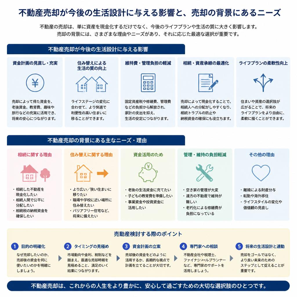 不動産売却の必要性とは