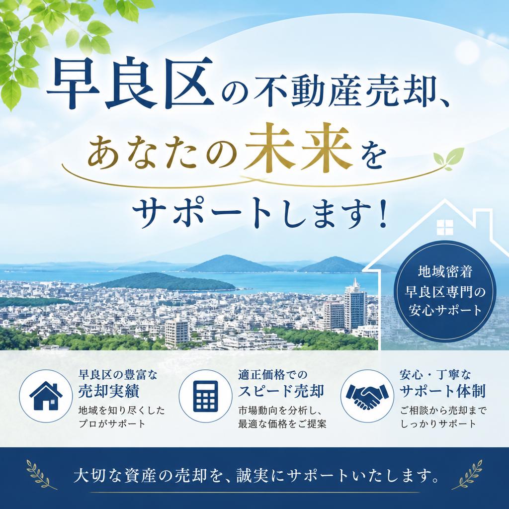 早良区の不動産売却、あなたの未来をサポートします！