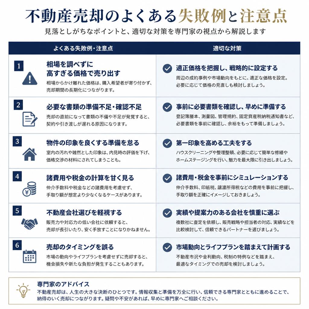 5. 失敗しないための注意点