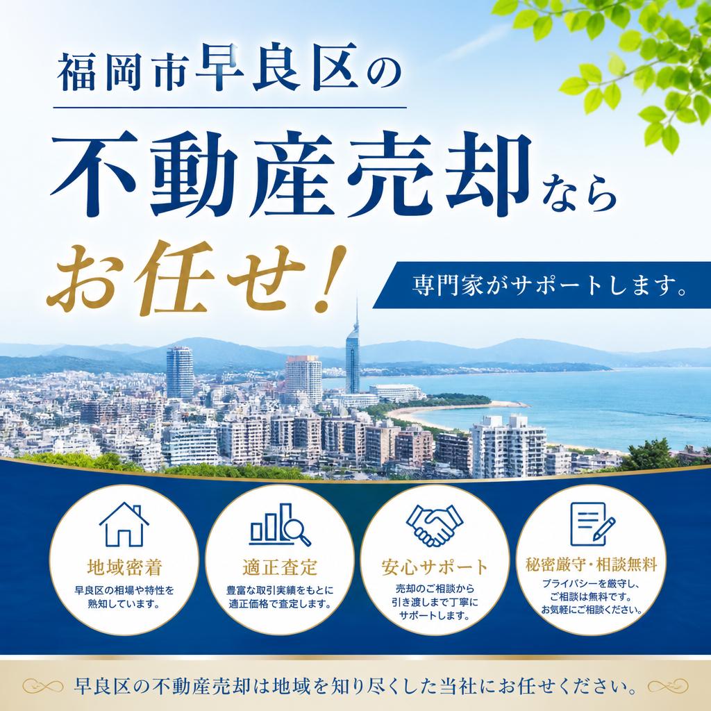 福岡市早良区の不動産売却ならお任せ！専門家がサポートします。