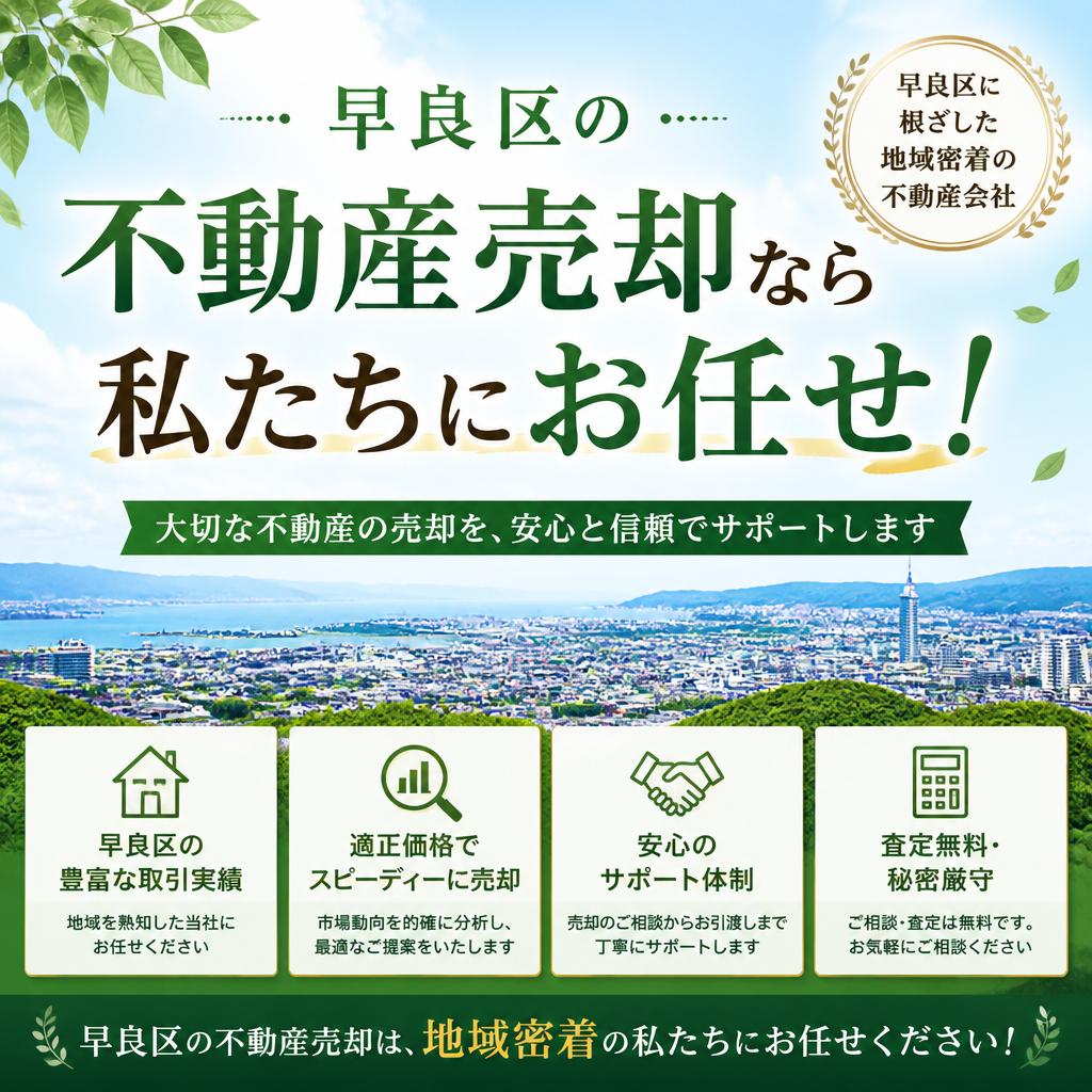 早良区の不動産売却なら私たちにお任せ！