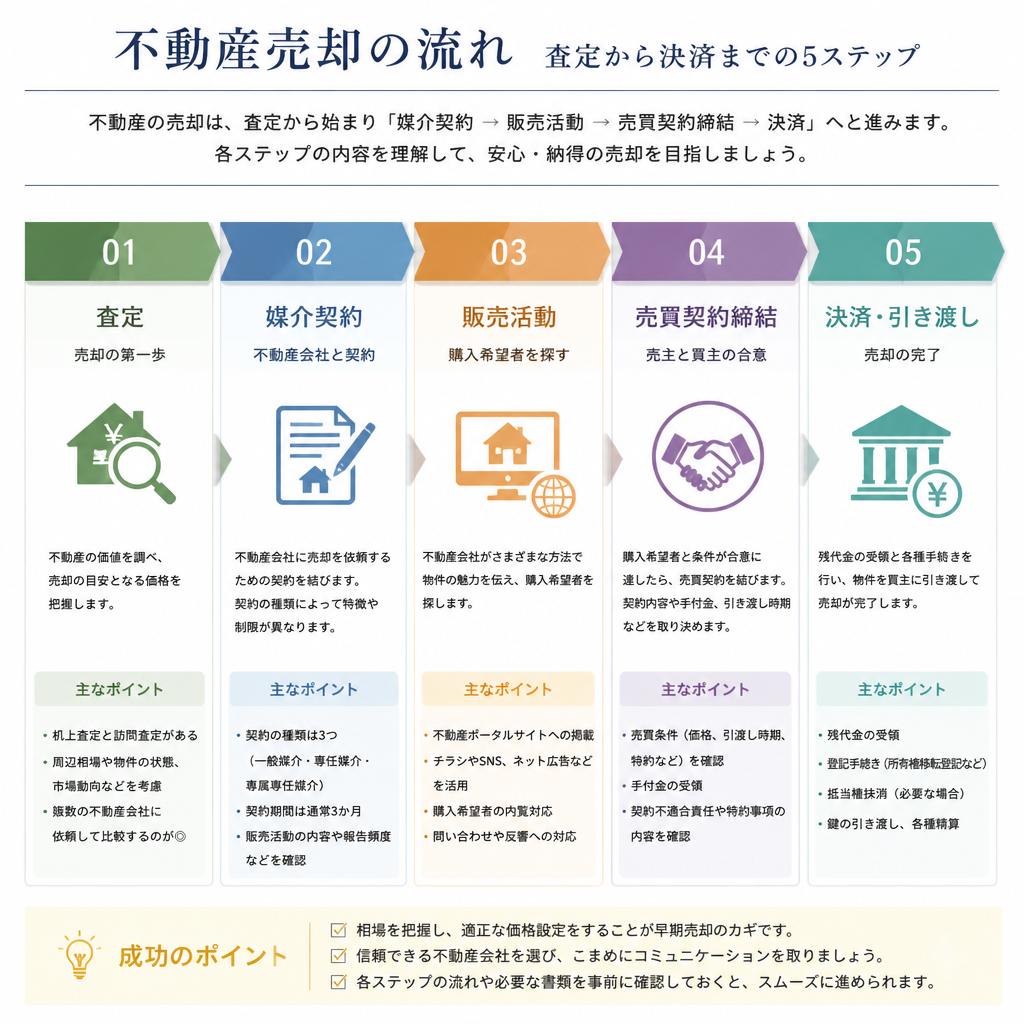 不動産売却の流れ