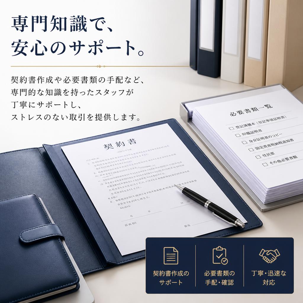 スムーズな手続きを実現するサポート体制