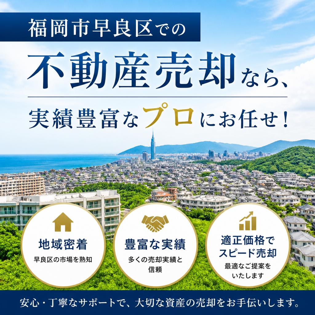 福岡市早良区での不動産売却なら、実績豊富なプロにお任せ！
