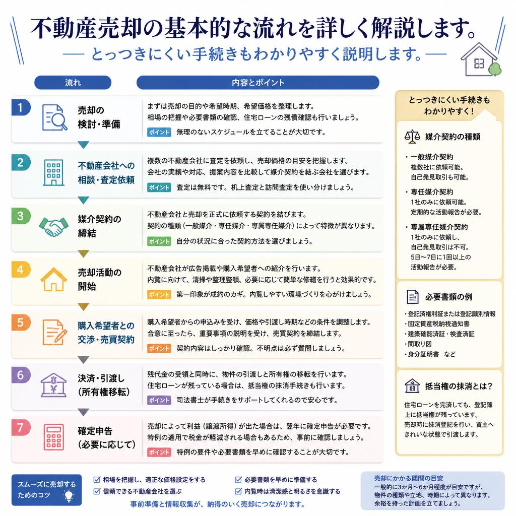 売却の流れとは？