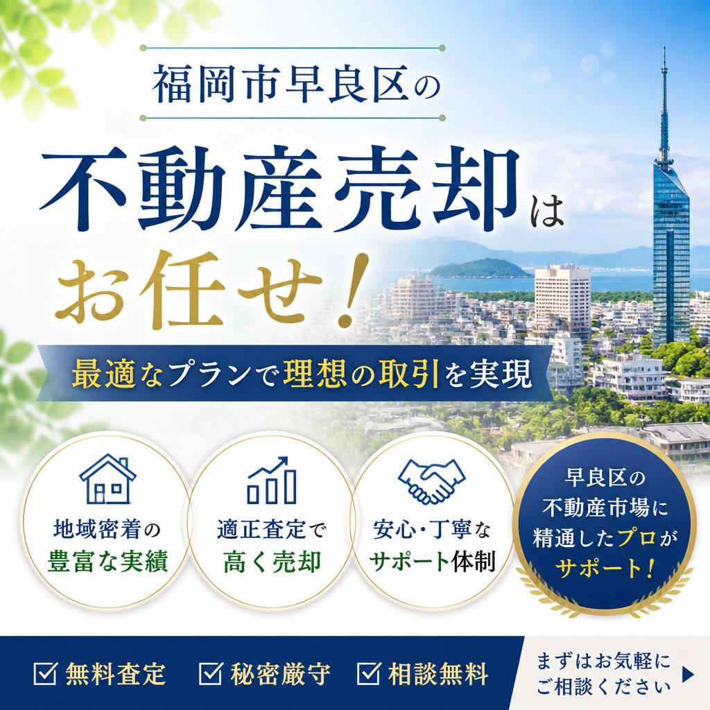 福岡市早良区の不動産売却はお任せ！最適なプランで理想の取引を実現