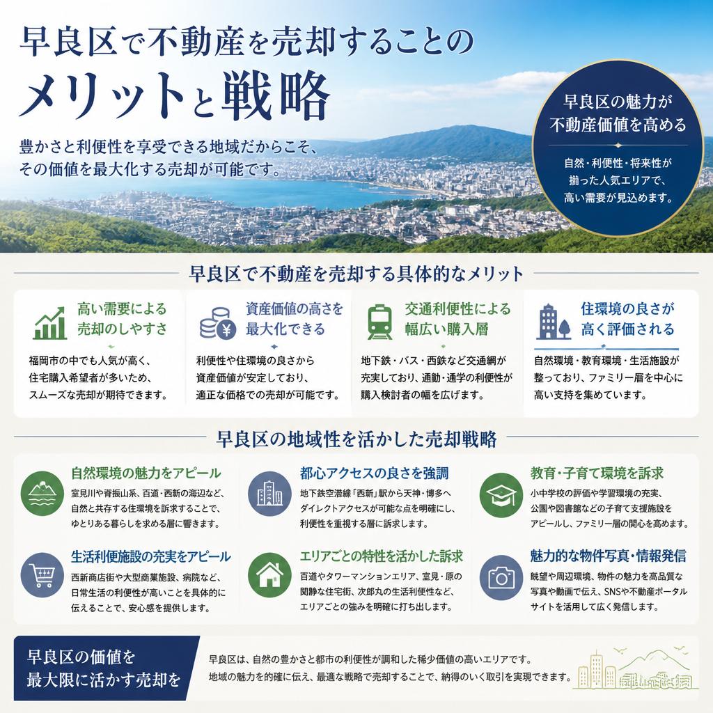 早良区での不動産売却のメリット