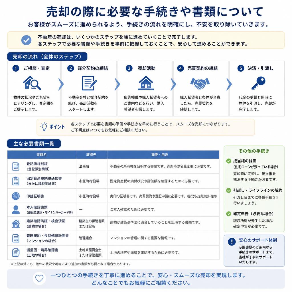 スムーズな売却のための手続き