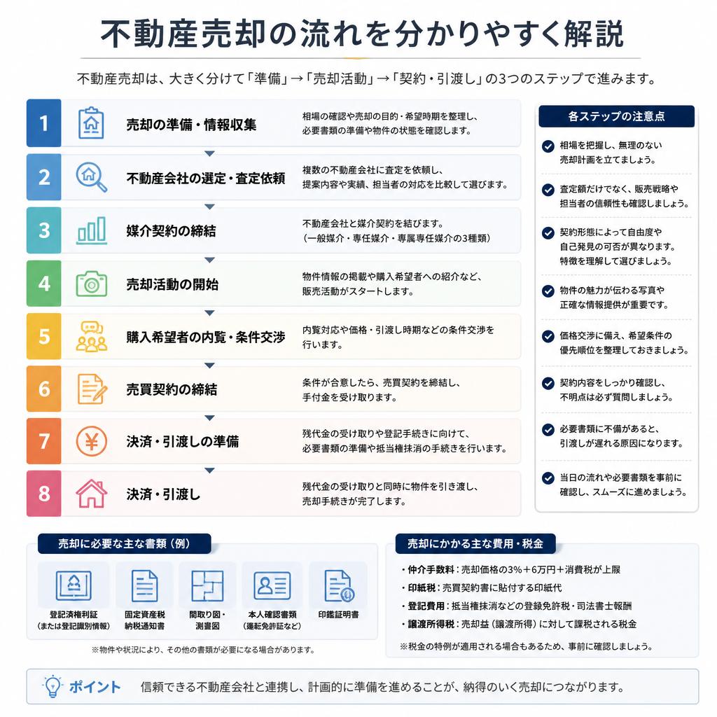 売却を成功させるためのステップバイステップガイド