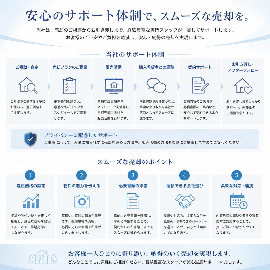 手続きがスムーズに進む理由
