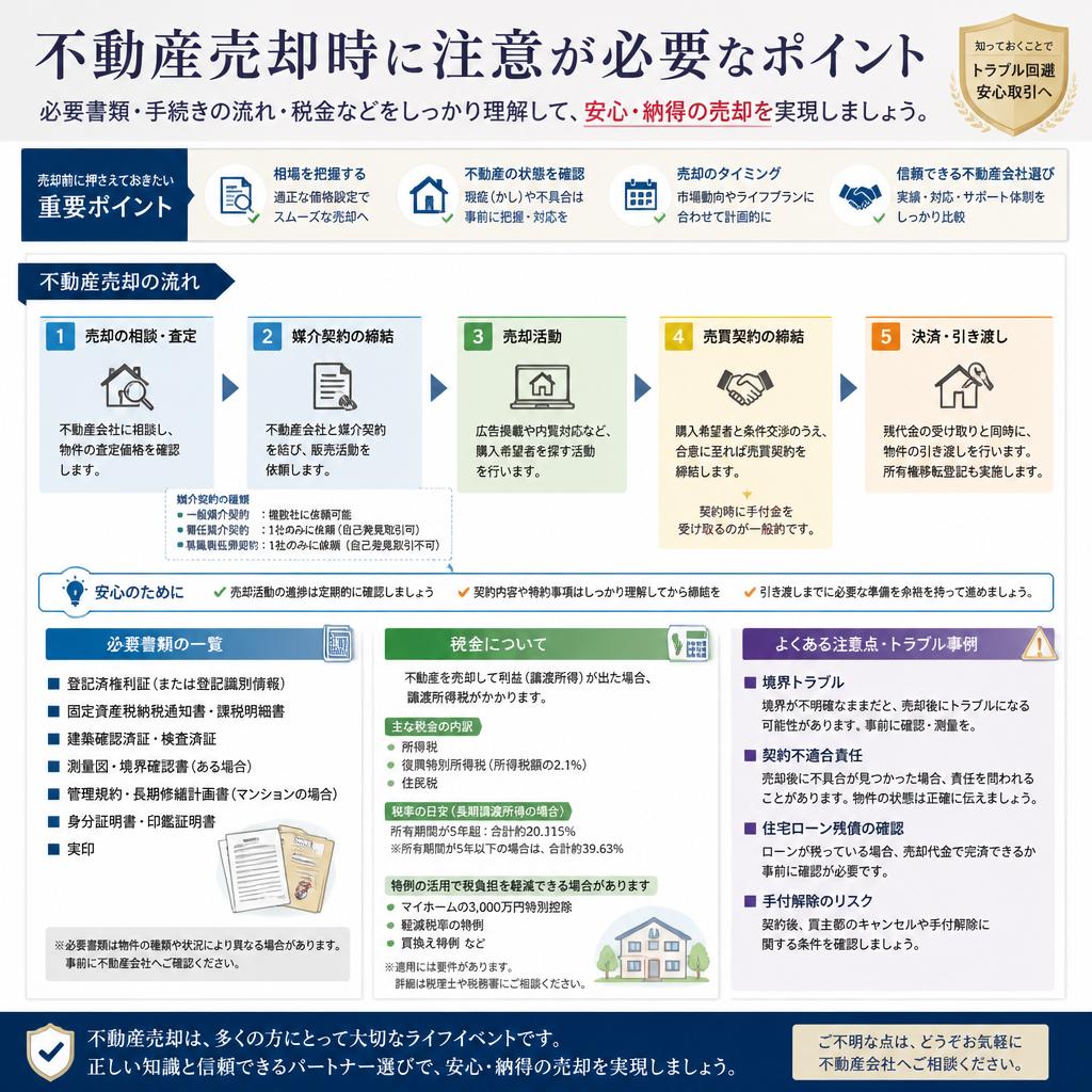 売却時の注意点
