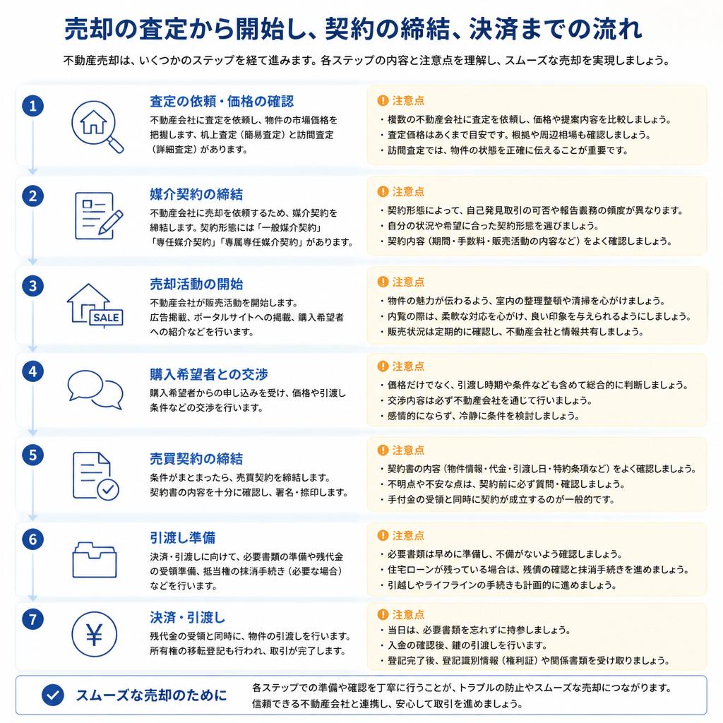不動産売却の流れ