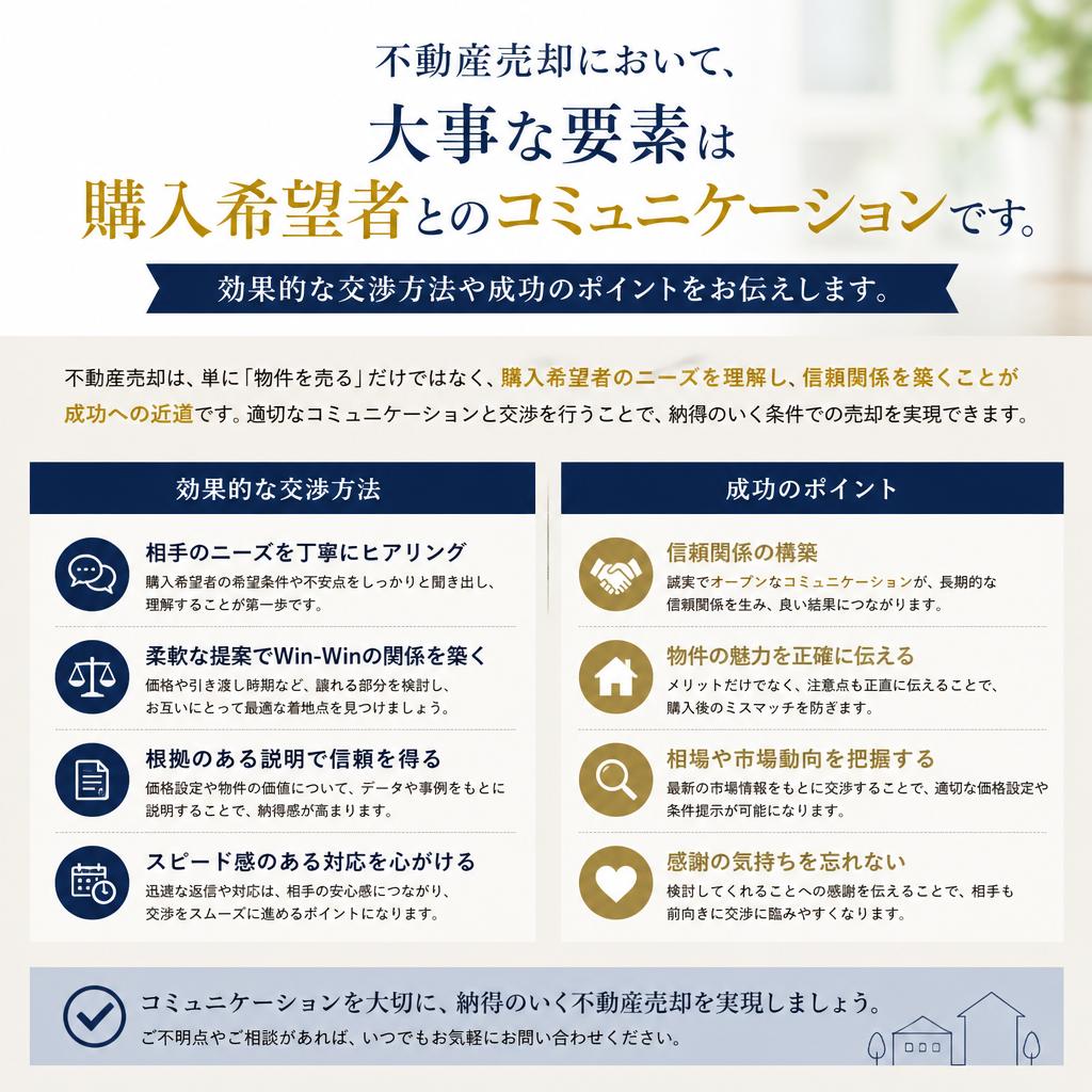 購入希望者との交渉術