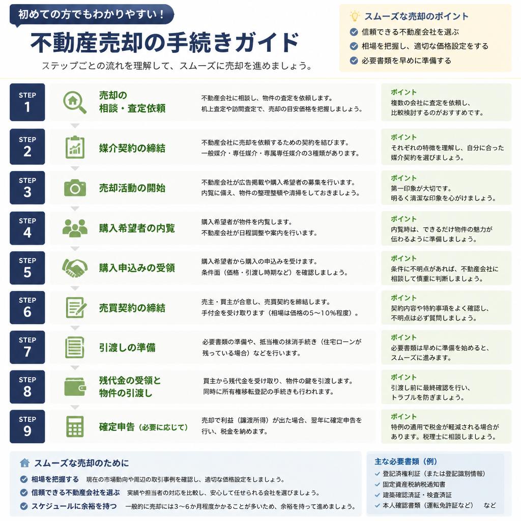 不動産売却の流れ
