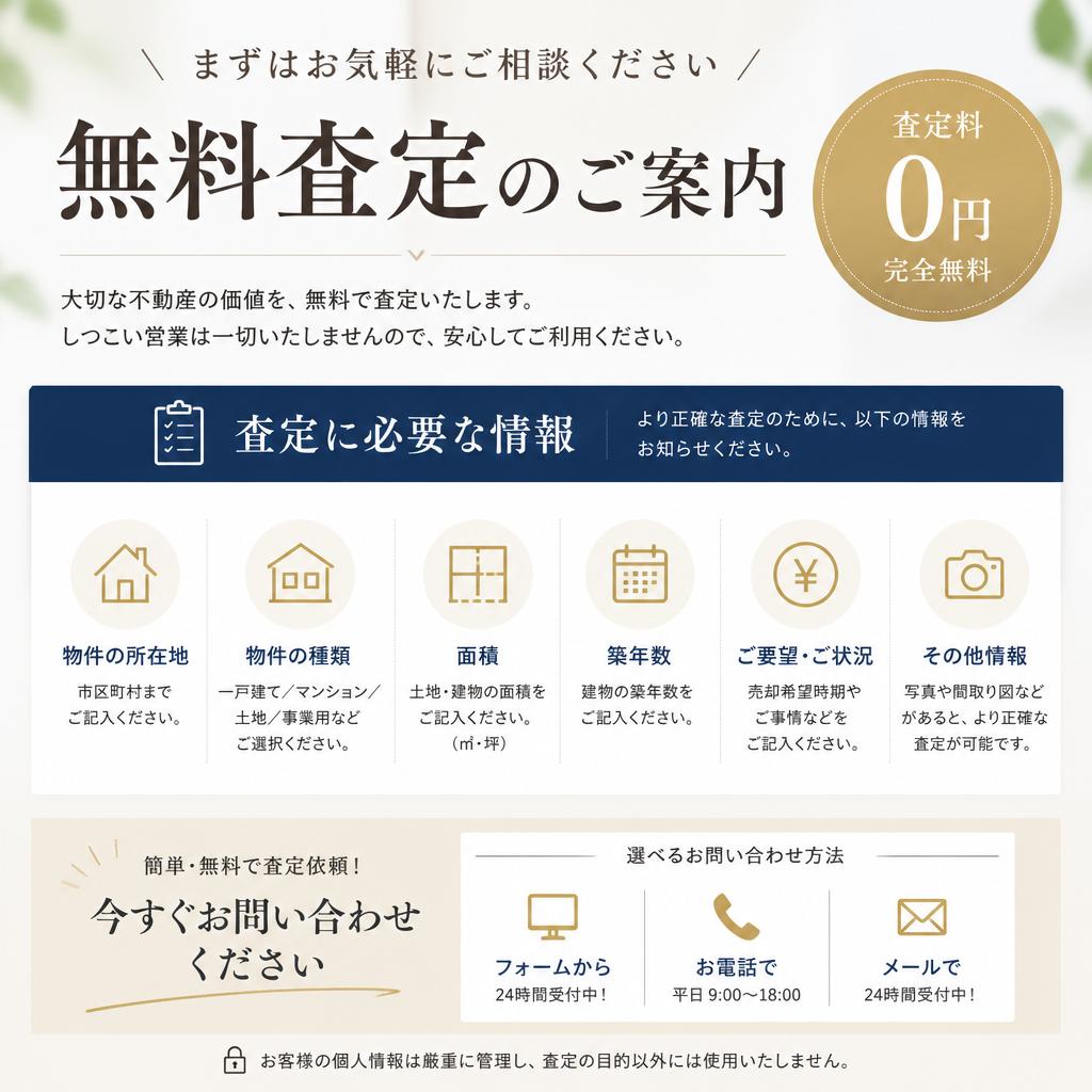 まずは無料査定から！