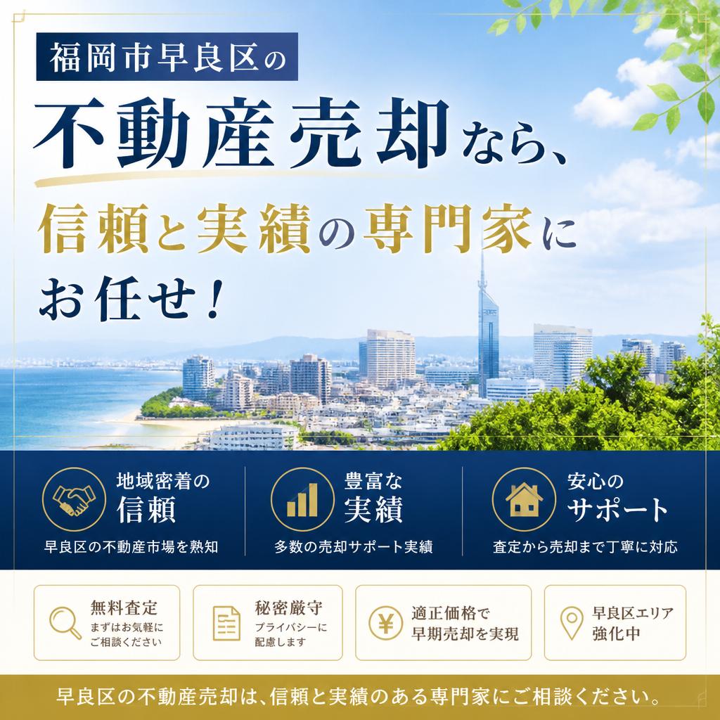 福岡市早良区の不動産売却なら、信頼と実績の専門家にお任せ！