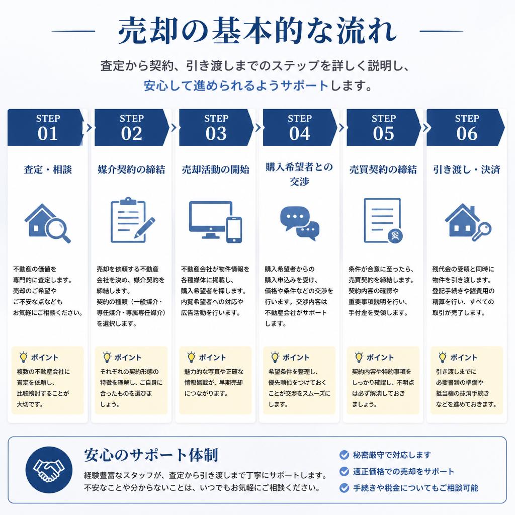 不動産売却の流れ