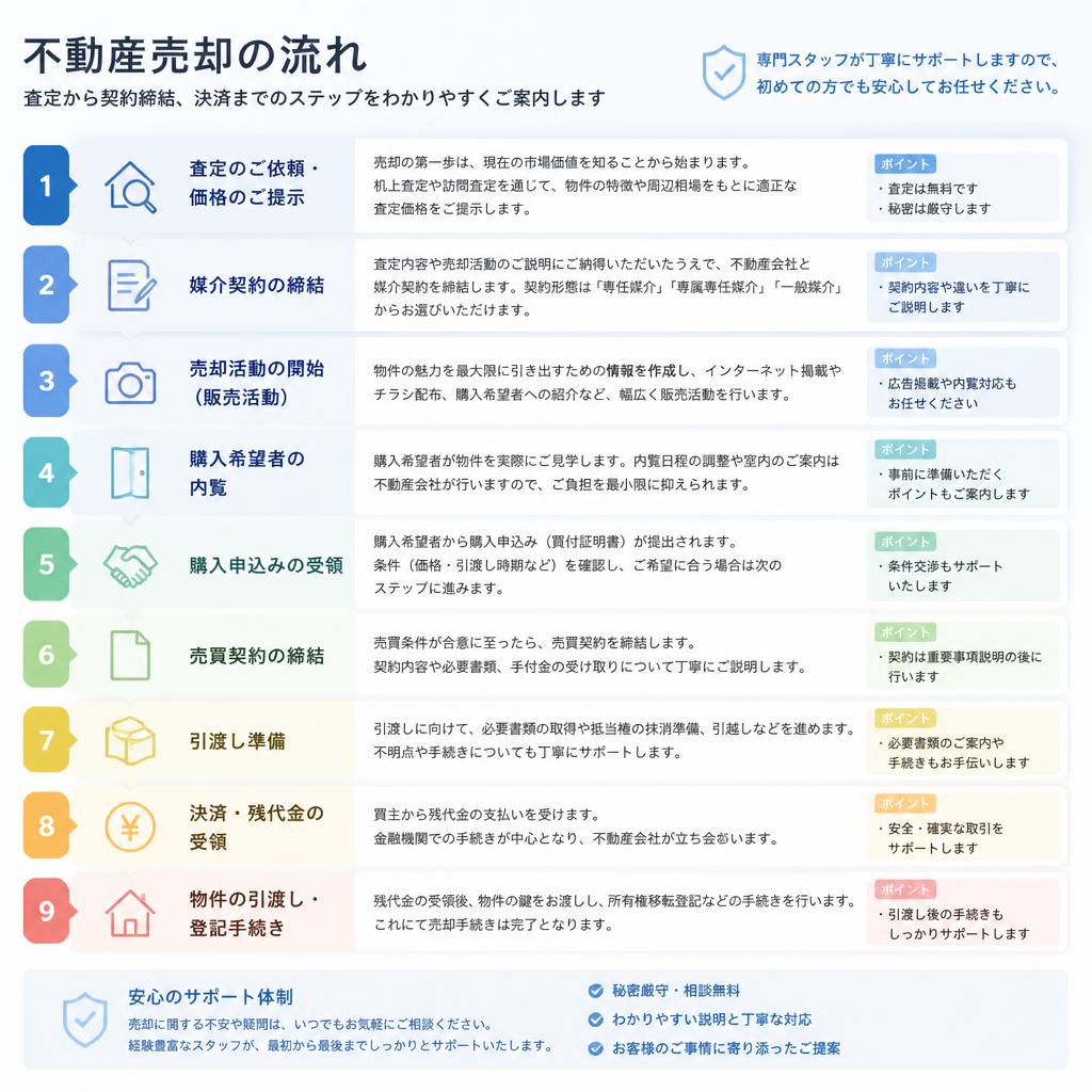 不動産売却の流れ