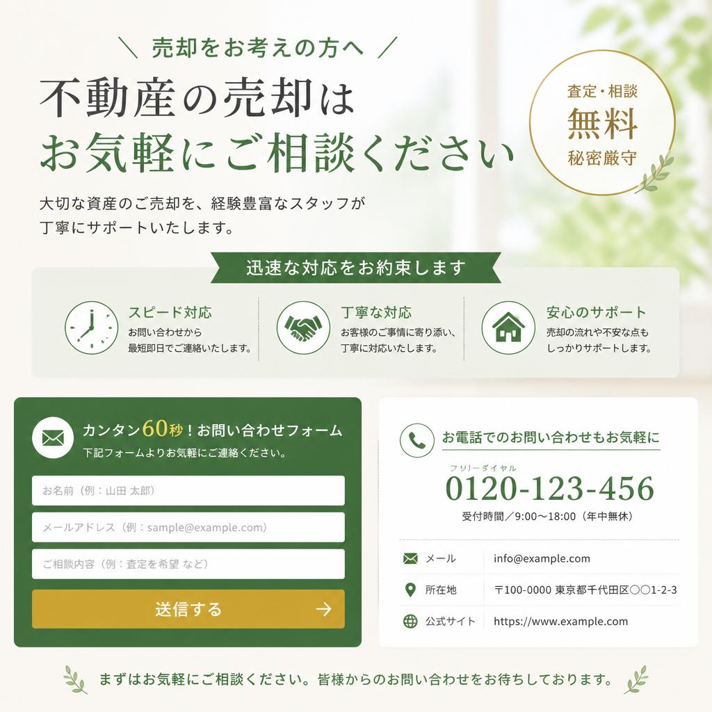今すぐコンタクトを！