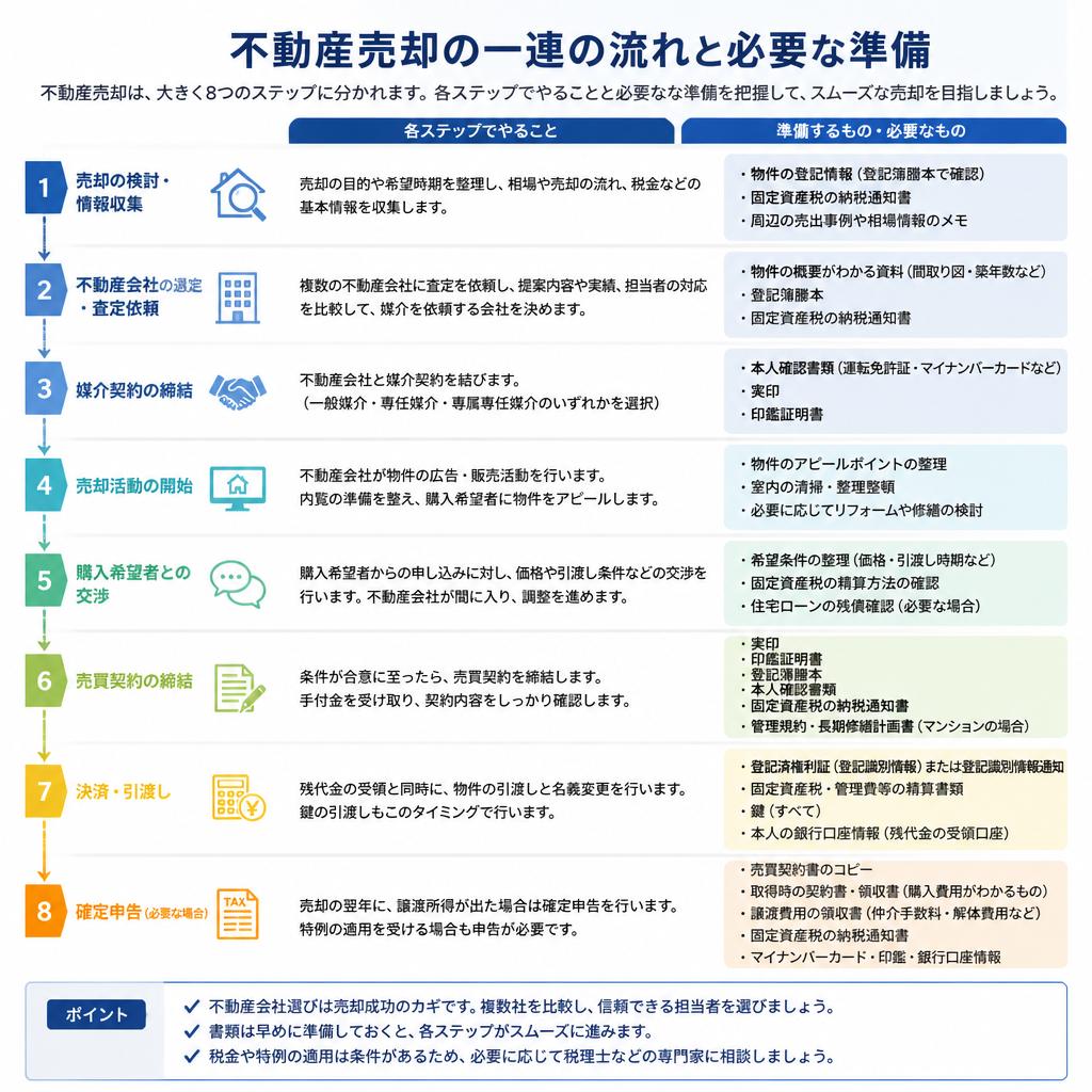 売却の流れを徹底解説