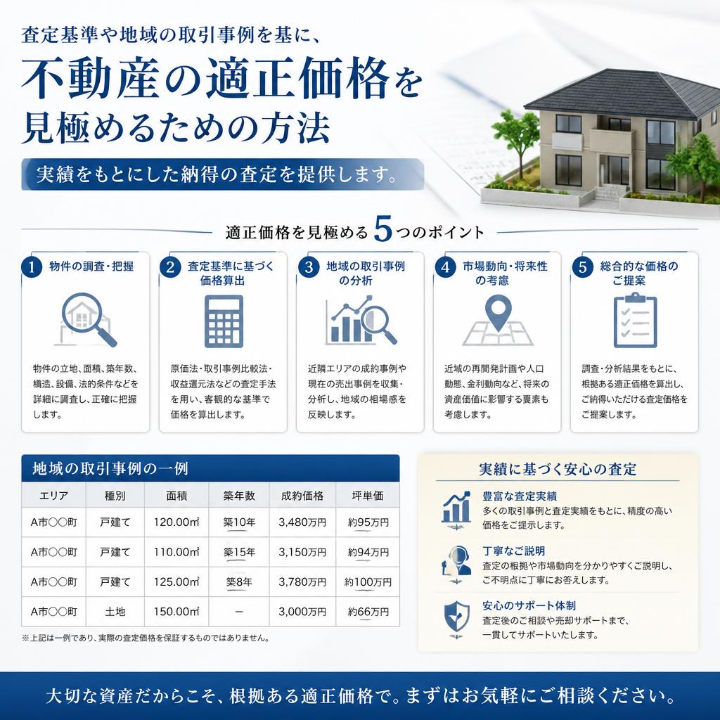 売却価格の査定方法