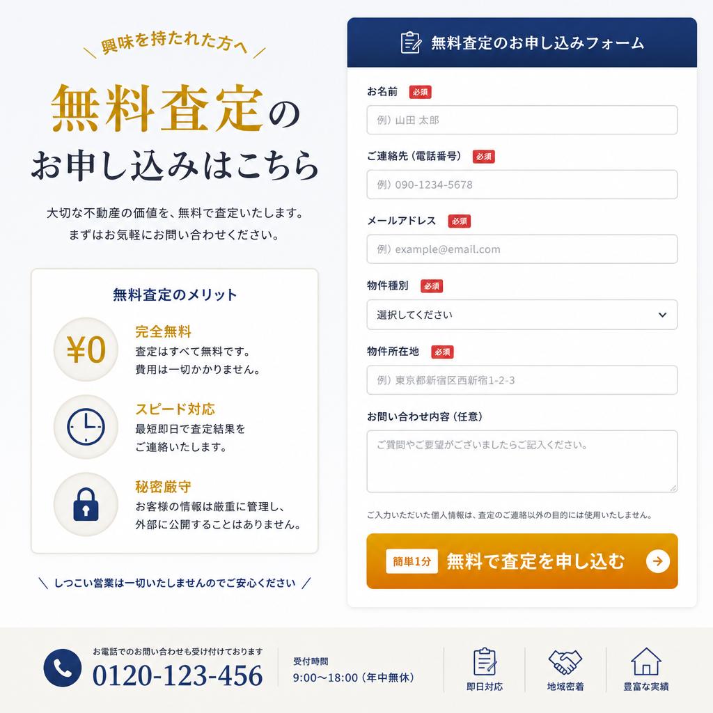 無料査定のお問い合わせ